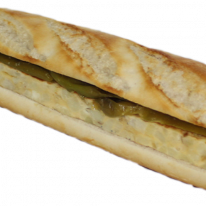 Bocadillo de Tortilla de Patatas y Pimiento