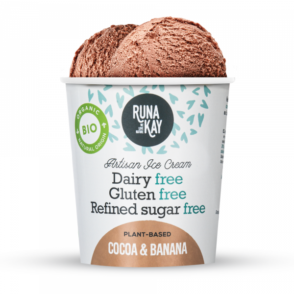 Cacao & Plátano Veganos sin Gluten y sin Azúcar